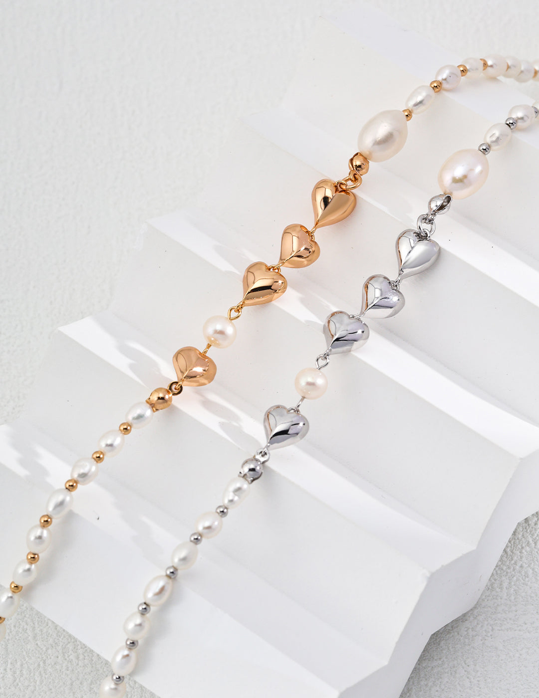 Heart Pearl Necklace